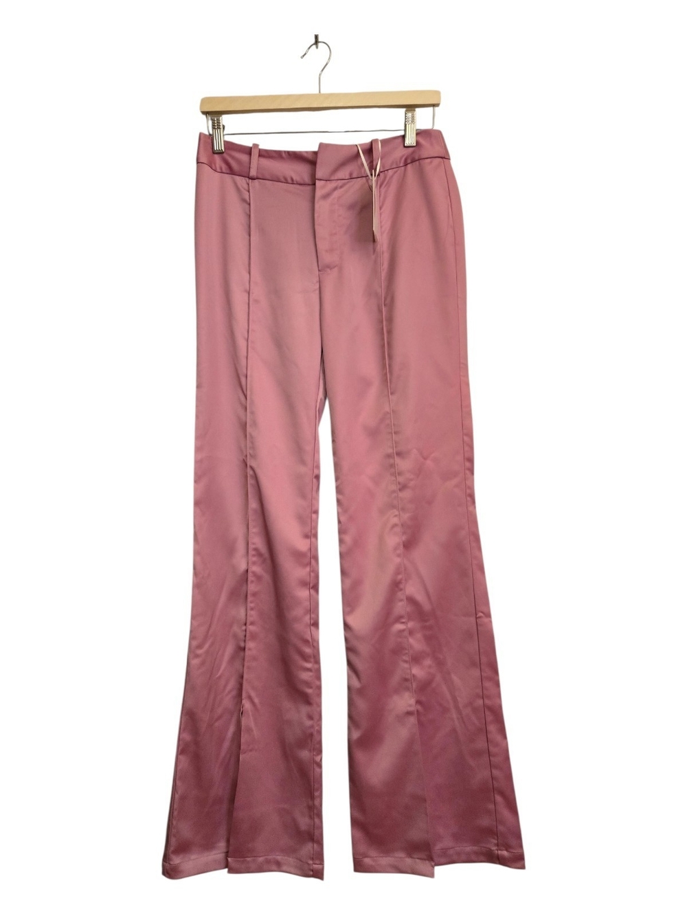 Flora Bea NYC Women's Catie Pants Shimmery Satin Look Lilac Rose Size S NWT